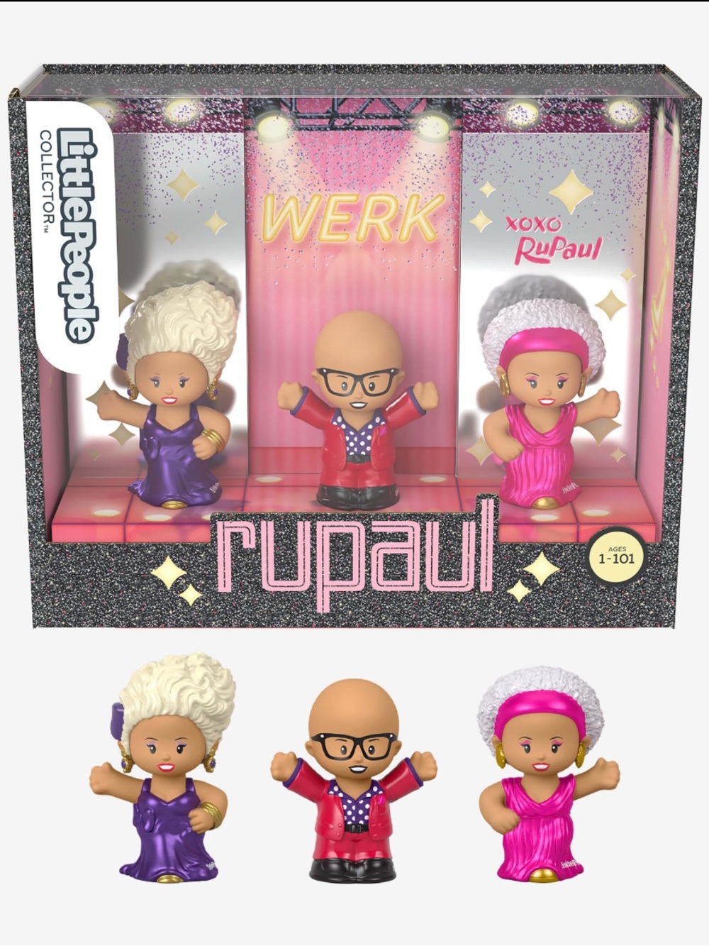 Fisher-Price Little People Collector RuPaul Special Edition 3-Figure Set- Sealed